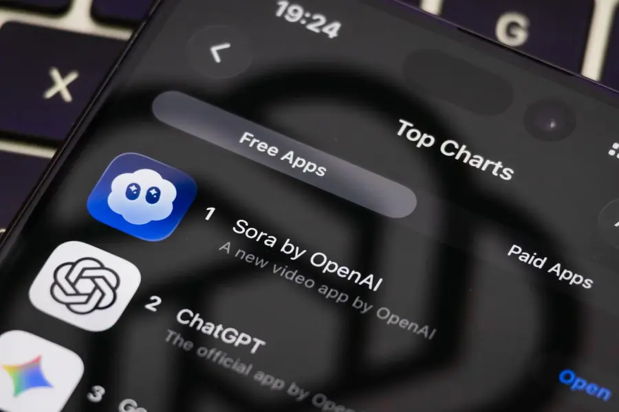 Sora از OpenAI در رتبه اول جدول برنامه‌های رایگان App Store