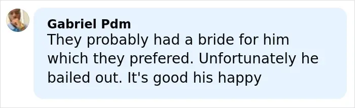 تصویری از یک نظر در رسانه‌های اجتماعی در مورد پرنس هری و مگان مارکل قبل از ازدواجشان، با اشاره به هشدار پرنس فیلیپ.