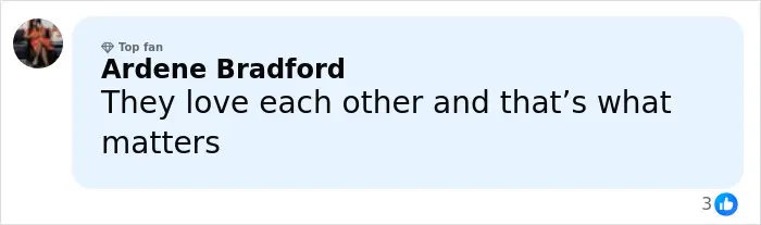 نظری از آردن بردفورد در مورد عشق، که در یک پلتفرم رسانه اجتماعی در بحثی درباره ازدواج پرنس هری و مگان مارکل منتشر شده است.