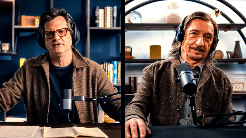 بن مانکیویچ مصاحبه‌کننده بن کینگزلی به‌عنوان تروور اسلاتری در تبلیغ واندر من